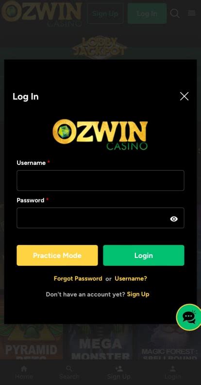ozwin casino log in.